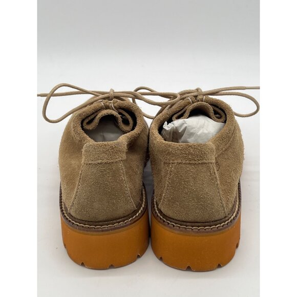 G.H. Bass Womens Size 6M Hairy Suede Lug Sole Moc Toe Shoes In Tan - Picture 4 of 12